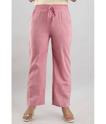 MAUKA - Pink Cotton Women's Palazzo ( Pack of 1 )