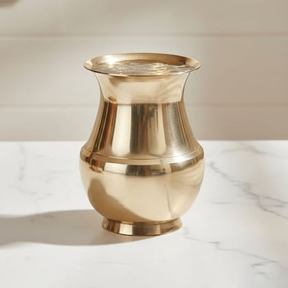 Pure Brass Lota Amkhora No. 6 , 700 ML (ZMAS505 F)