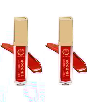 Colors Queen Expression Sindoor 6.5ml, Red (Pack of 2)