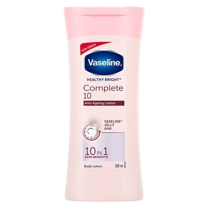 Vaseline Healthy Bright Complete 10 Body Lotion, Anti- Ageing Lotion With Vitamin B3, Aha, Pro-Retinol, 200 Ml Vaseline Healthy Bright Complete 10 Body Lotion, Anti- Ageing Lotion With Vitamin B3, Aha, Pro-Retinol, 200 Ml