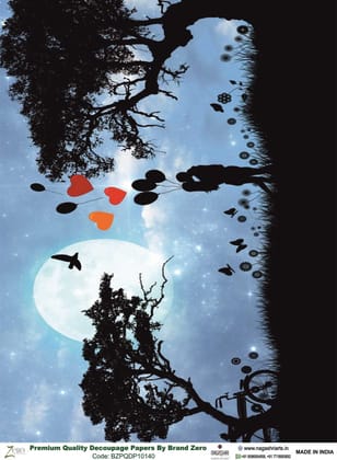 Brand Zero Premium Quality Decoupage Paper Pack of Two - Design Code: BZPQDP10140