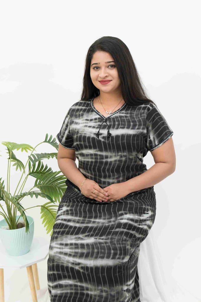 Exclusive Women Flowing Rayon Maxi Nightwear for Serene Nights 2025 at ShopCircuit | ONDC