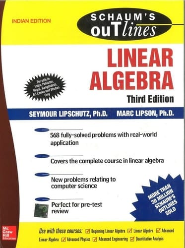 SCHUM'S outlines LINEAR ALGEBRA 3/ED