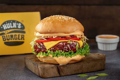 Korean Spicy Paneer Burger