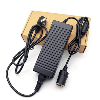 200W AC to DC Converter 240V to DC-12V Car Cigarette Lighter Socket Adapter for Inflators, Car Vacuum Cleaners, Car Refrigerators, and More