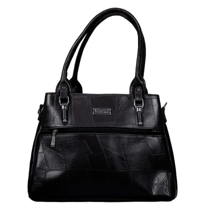 Geometric Fusion  Handbag  | JOTHI Women Black Shoulder Bag
