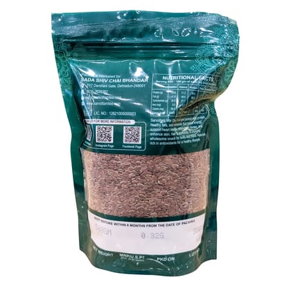 Sarvottam Premium Alsi Seeds 500g Pack | Natural Flax Seeds | Rich in Omega-3, Protein & Fiber | Superfood for Heart Health & Weight Management