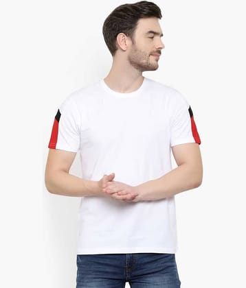 Glito Pack of 1 Cotton Regular Fit Men's T-Shirt ( White )