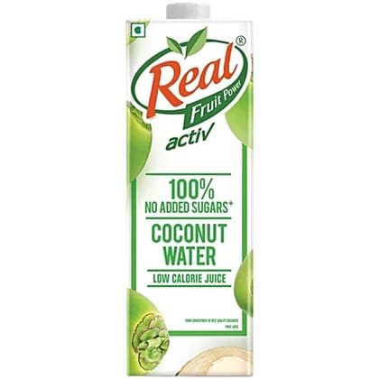 Real Activ 100% Coconut Water, 1 L - 1000 mL - 1000 mL - One carton
