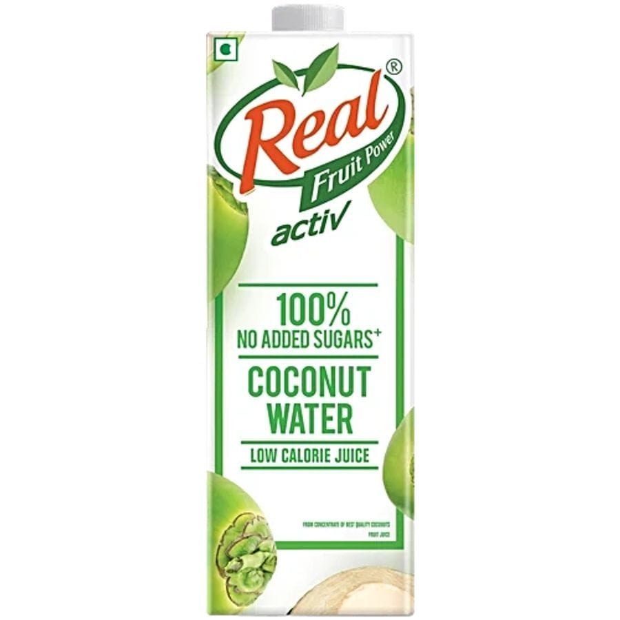Real Activ 100% Coconut Water, 1 L - 1000 mL - 1000 mL - One carton