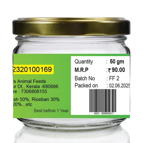 Organic fry fish feed