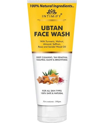 Intimify Ubtan Face Wash, anti aging wrinkles face wash, anti aging face wash, skin brightening face wash, 100 gm
