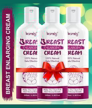 KURAIY Breast Tightening and Lifting Breast Enhancement Cream 100ml Pack Of 3