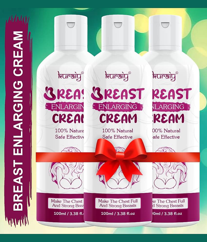 KURAIY Breast Tightening and Lifting Breast Enhancement Cream 100ml Pack Of 3