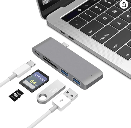 Lapster docking station for laptop 5in1 type c hub with 100 Mbps Ethernet , 4K HDMI port ,2xUSB 3.0, & TypeC 3.0 PD Charging 100W Port, for usb hub type c Devices- Mac, Thunderbolt 3