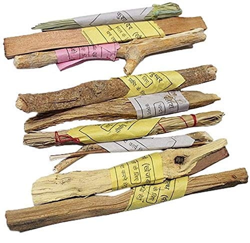 Navgrah Lakadi for Pujan & Havan Samidha/Wood Sticks for Fire Rituals / 9 Different Wood Sticks Related to 9 Planets Pack of 1