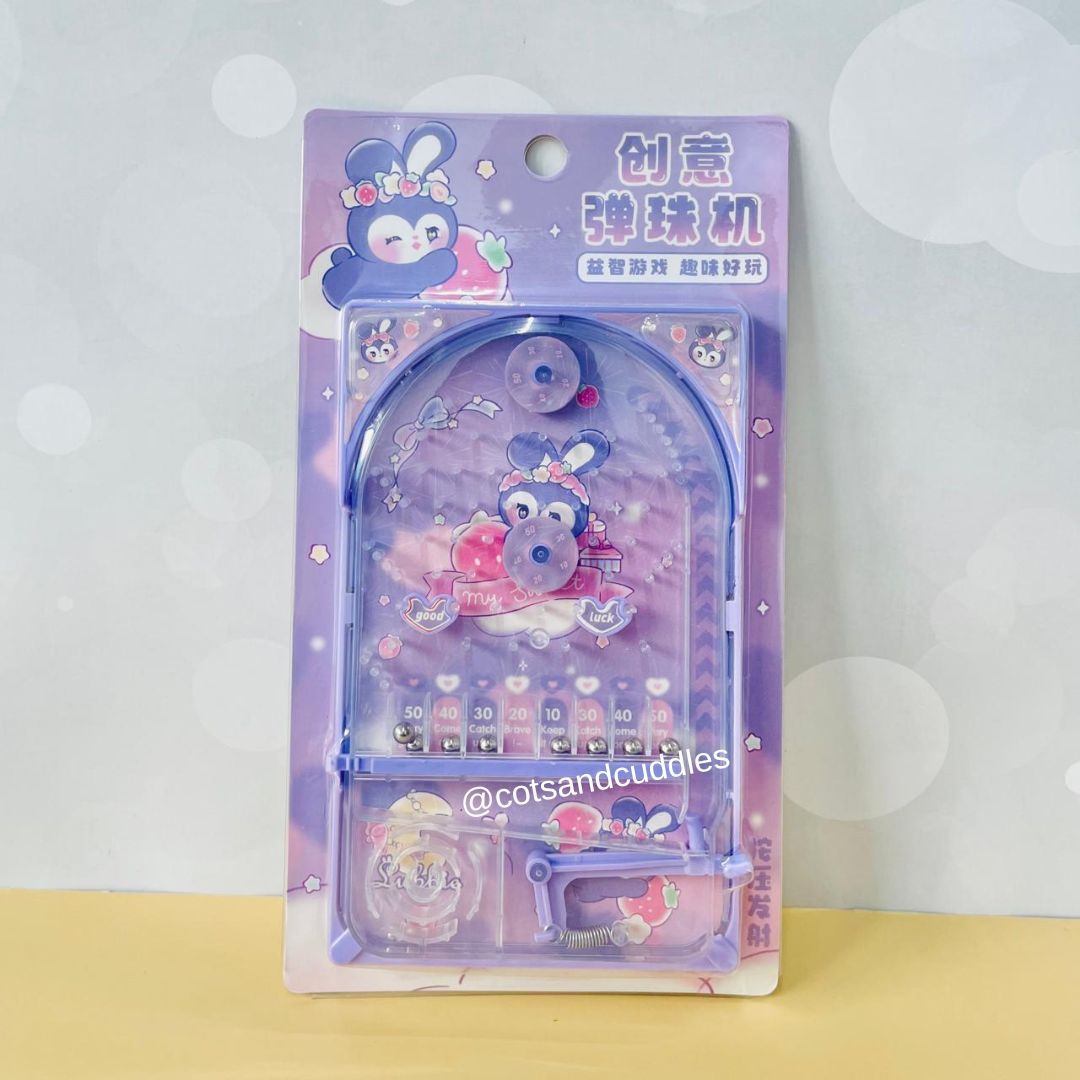 Cute Design Miniature Pinball Game for Kids-Purple