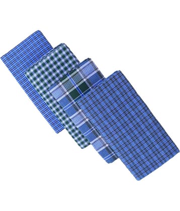 VUNNAVA Polyester Men's Lungi Multi ( Pack of 4 )