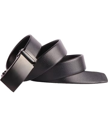 Classic World - Black 100% Leather Men's Formal Belt ( Pack of 1 )