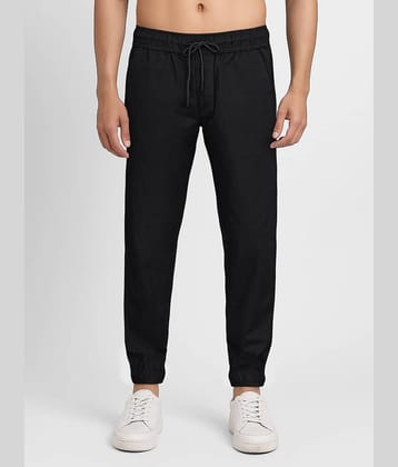 plounge Regular Men's Joggers - Black ( Pack of 1 )