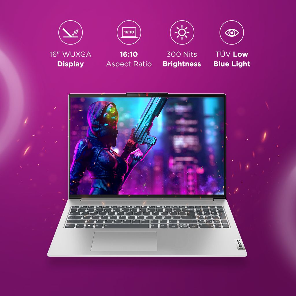 Lenovo IdeaPad Slim 1, AMD Ryzen 7 5700U, 16GB RAM, 512GB SSD, HD, 15.6", Windows 11 Home, MS Office 2021, Cloud Grey, 1.6Kg, 82R400EFIN, 1 Year Warranty + 1 Year ADP, Thin and Light Laptop