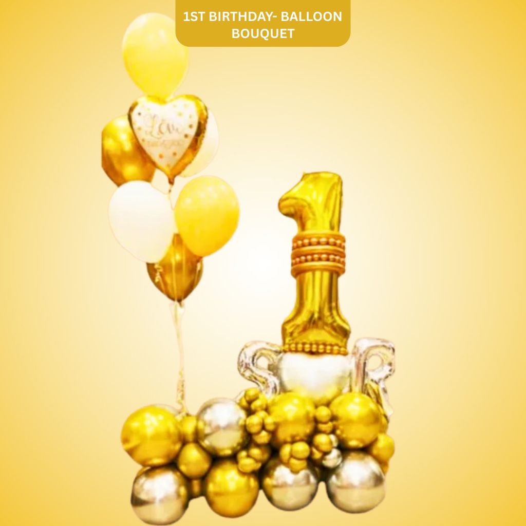 1st Birthday- Balloon Bouquet - Party and Festive Needs | Buy online on ZillyBuy
