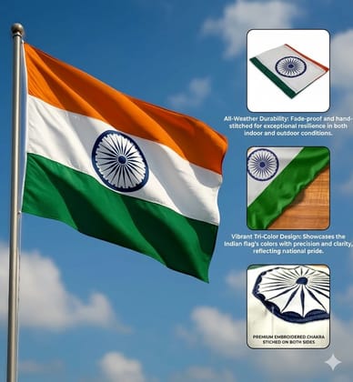 Chopra Premium Blue Tricolour Pom Pom – Quality Assured Product
