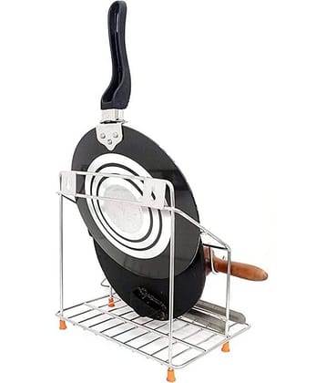 Home Lane Silver Stainless Steel Rolling Pin Holder ( Pack of 1 )