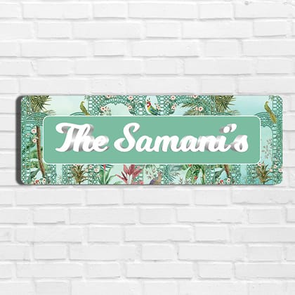 French Garden SerreFleurie Name Plate - Petite-Aqua