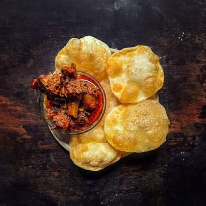 Poori Mutton Curry