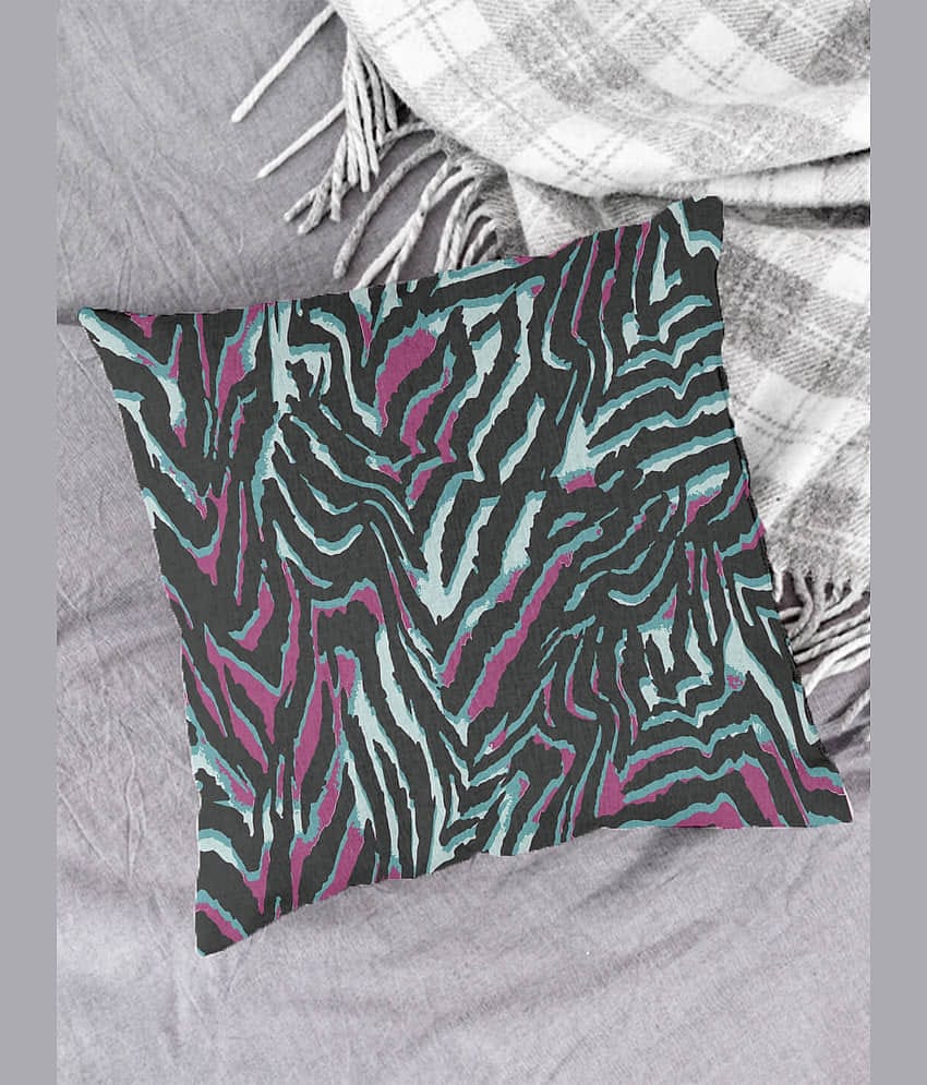 Houzzcode - Water Repellent Blue Polyester Pillow Covers 40x40x3 ( Pack of 1 )