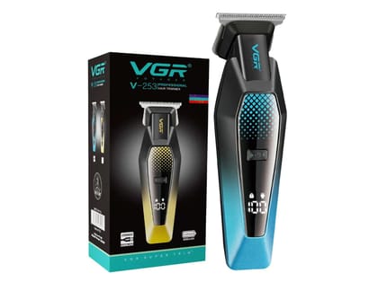 VGR V-253 Professional Hair Trimmer for Men, 90 Minutes Runtime - Blue