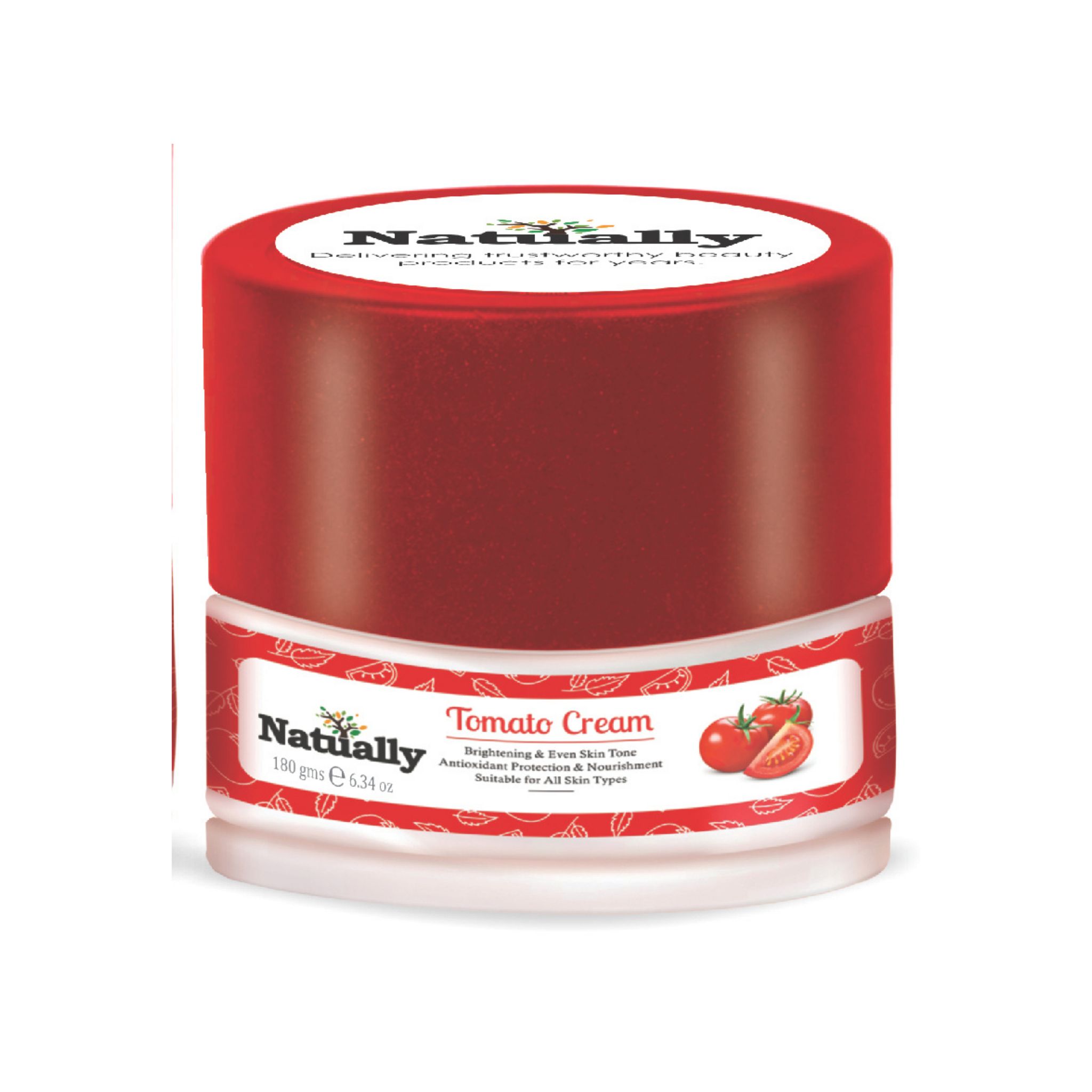 Natually Tomato Cream |Brightening & Even Skin Tone Antioxidant Protection & Nourishment| 180g