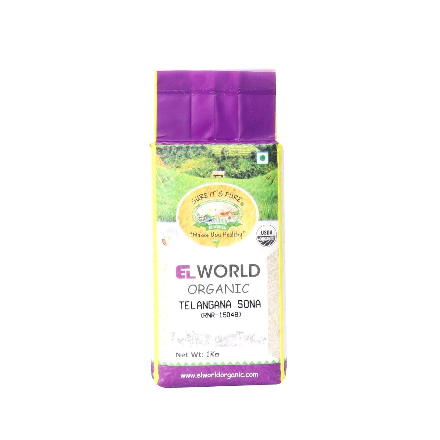 Elworld Agro & Organic Food Products Telengana Sona 1Kg