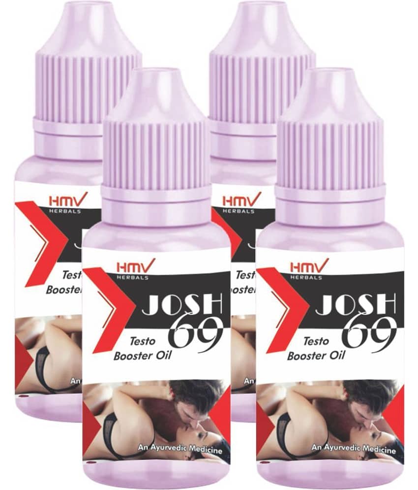 HMV Herbals JOSH 69 Massage Oil For Men Herbal Oil 80 ml Pack Of 4