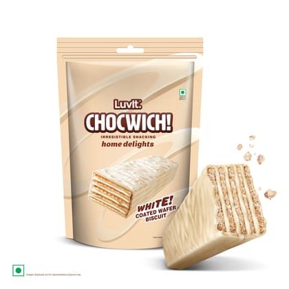 Luvit Chocwich White Pouch || 20 Pieces || 160 Grams