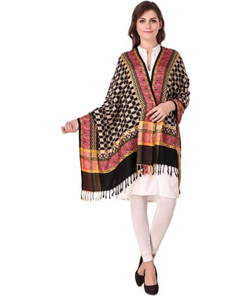 Bravezi Black Checkered Shawl
