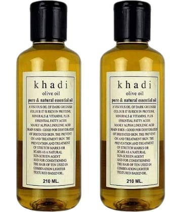 Khadi Herbal Olive Hair Oil 210 ml Pack of 2