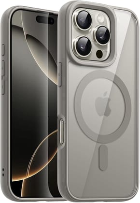 DIZORO Compatible iPhone 16 Pro Max Case,Compatible with MagSafe, Non Yellow Military-Grade Drop Protection & Hard PC Back Cover Slim Transparent Anti-Scratch Shockproof Phone Case - Natural Titanium DIZORO Compatible iPhone 16 Pro Max Case,Compatible wi DIZORO Compatible iPhone 16 Pro Max Case,Compatible with MagSafe, Non Yellow Military-Grade Drop Protection & Hard PC Back Cover Slim Transparent Anti-Scratch Shockproof Phone Case - Natural Titanium DIZORO Compatible iPhone 16 Pro Max Case,Compatible wi