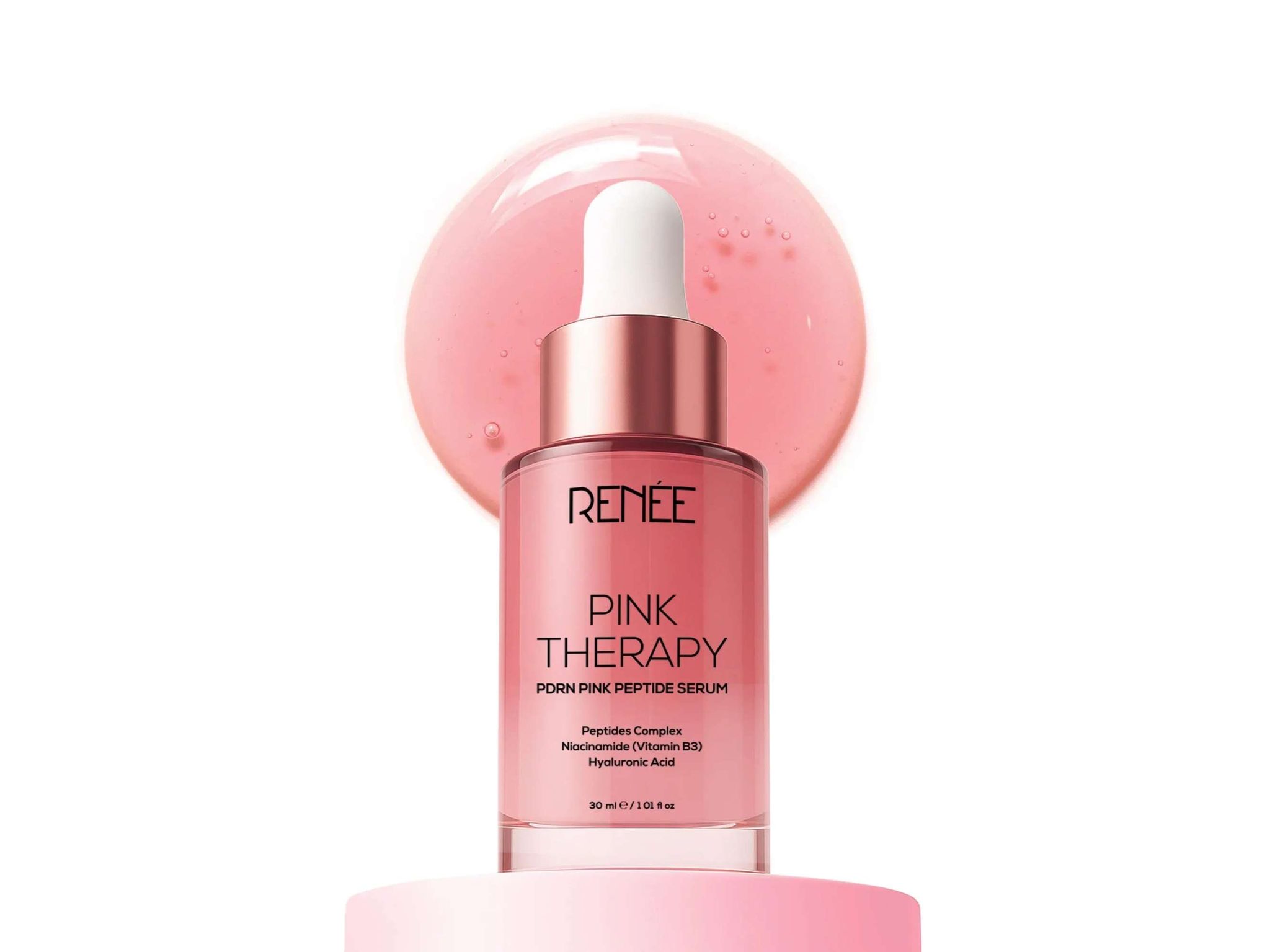 RENEE Pink Therapy PDRN Pink Peptide Serum For Hydrated & Radiant Skin, 30 ml