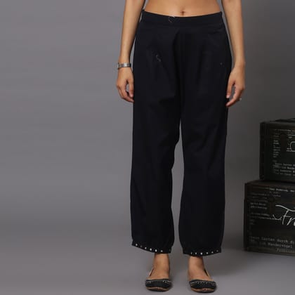Mirror Work Harem Pants-XS