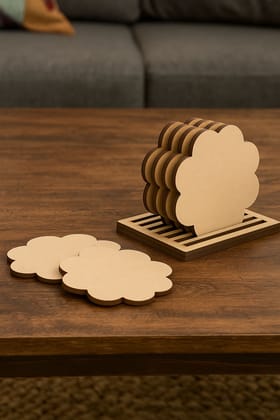 Dbeautify's DIY Flower Shape MDF Coaster Set