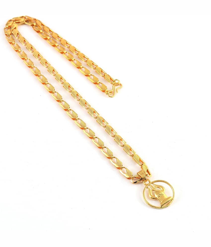 Jewar Mandi - Gold Pendant ( Pack of 1 )