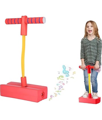 Shopeleven Kids Crazy Pogo Jumper, Fun and Safe Pogo Stick for Toddlers, Durable Foam Jumping Stick with Squeaky Sounds,Improves Balance,Bouncing Toy for Ages 10 & up