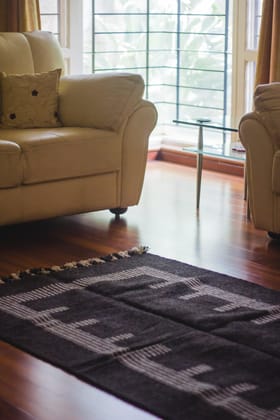 Rajasthan Grey Asymmetrical Carpet-6 x 4
