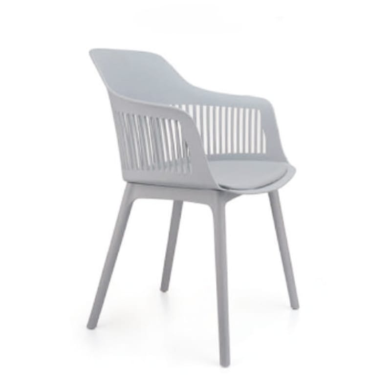 Espresso - Seat & Back In Single Peace Moulded PP With 16 Gaze of MS Powder Quoted In Metelic Finish (CS-Eagle)