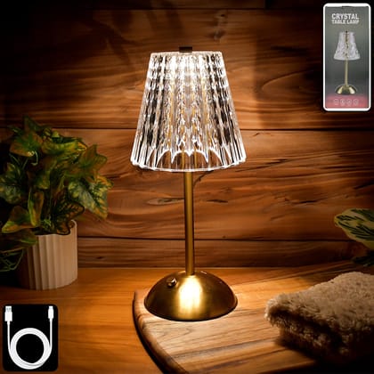 Premium Elegant Shade Crystal Table Lamp (1 Pc)