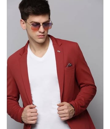 Showoff Viscose Men's Blazer - Rust ( Pack of 1 )