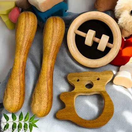 Natural Pure Neem Wood Teether Set of 4 pcs ( Tiny size for tiny hands) A perfect choice of every parents Natural Pure Neem Wood Teether Set of 4 pcs ( Tiny size for tiny hands) A perfect choice of every parents