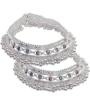Charms Silver Anklets ( Pack of 1 )